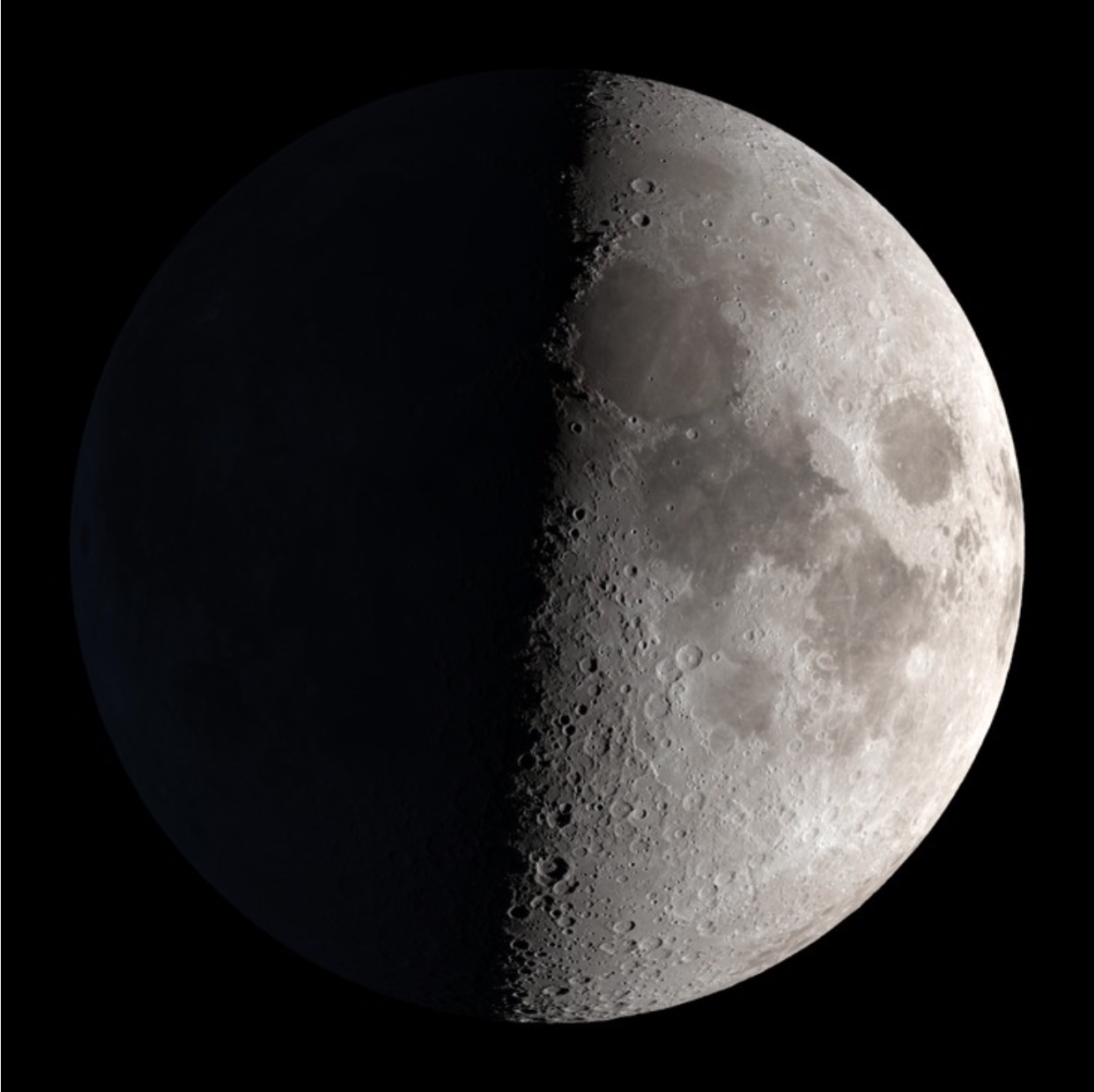 FIrst quarter moon