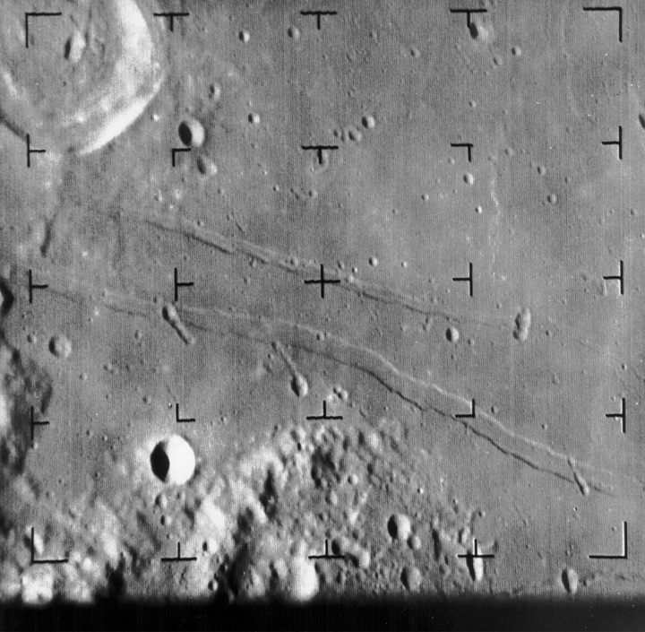 Image of the moon's surface