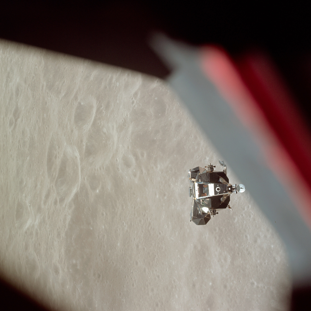 Lunar module in orbit
