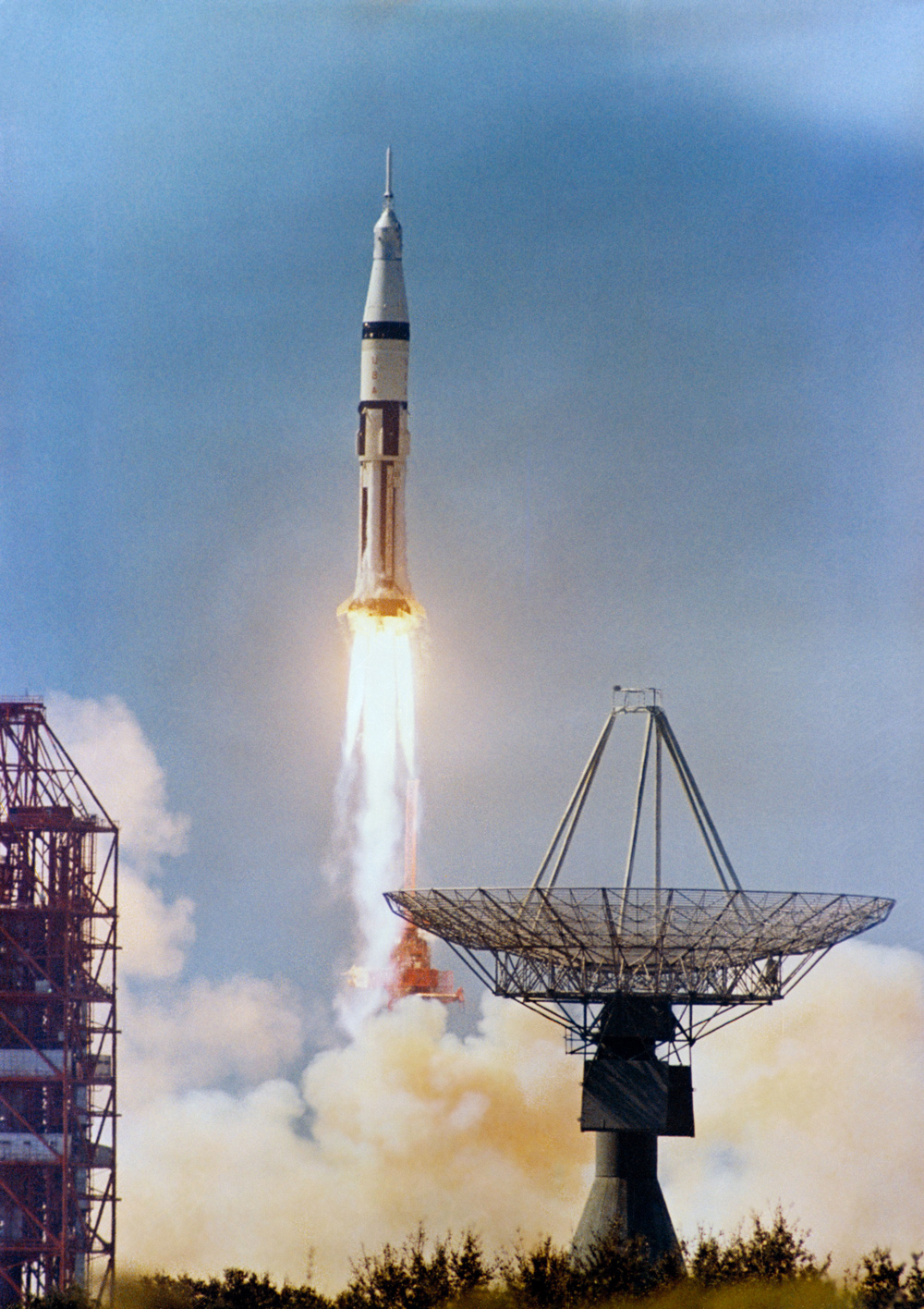 Launch of Apollo 7 space vehicle