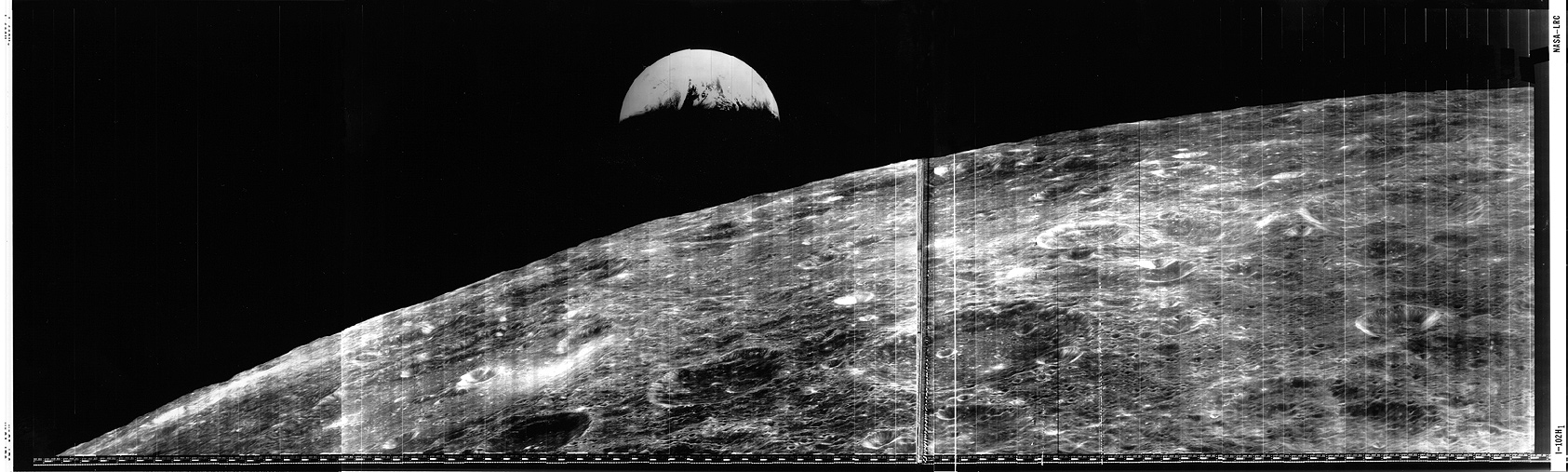 View of Earth from the moon