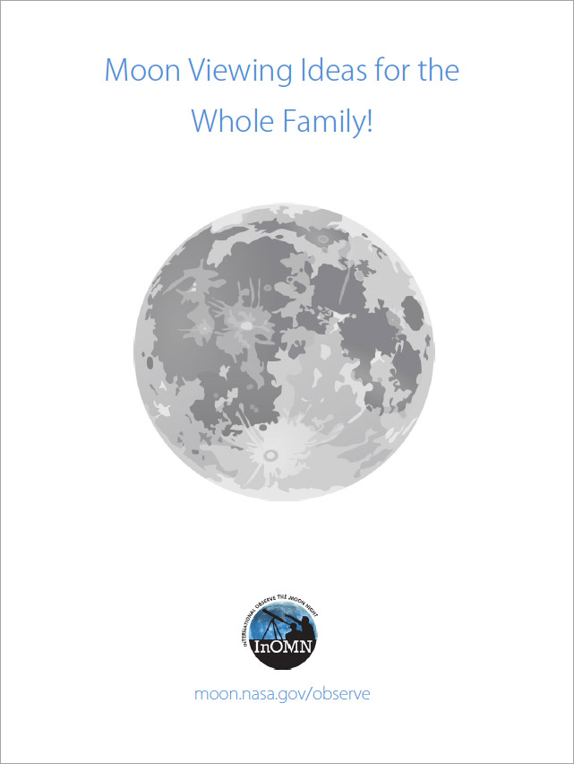 PDF guide with information and activities for Observe the Moon Night
