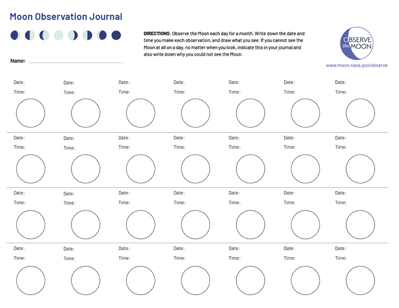 Moon Template Printable, Teaching Resources