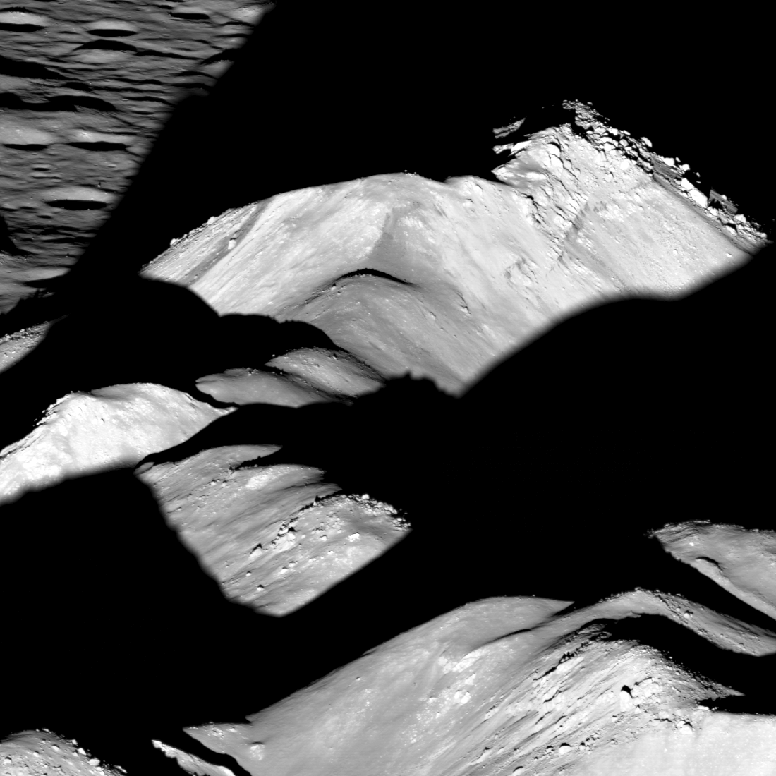tall lunar mountains