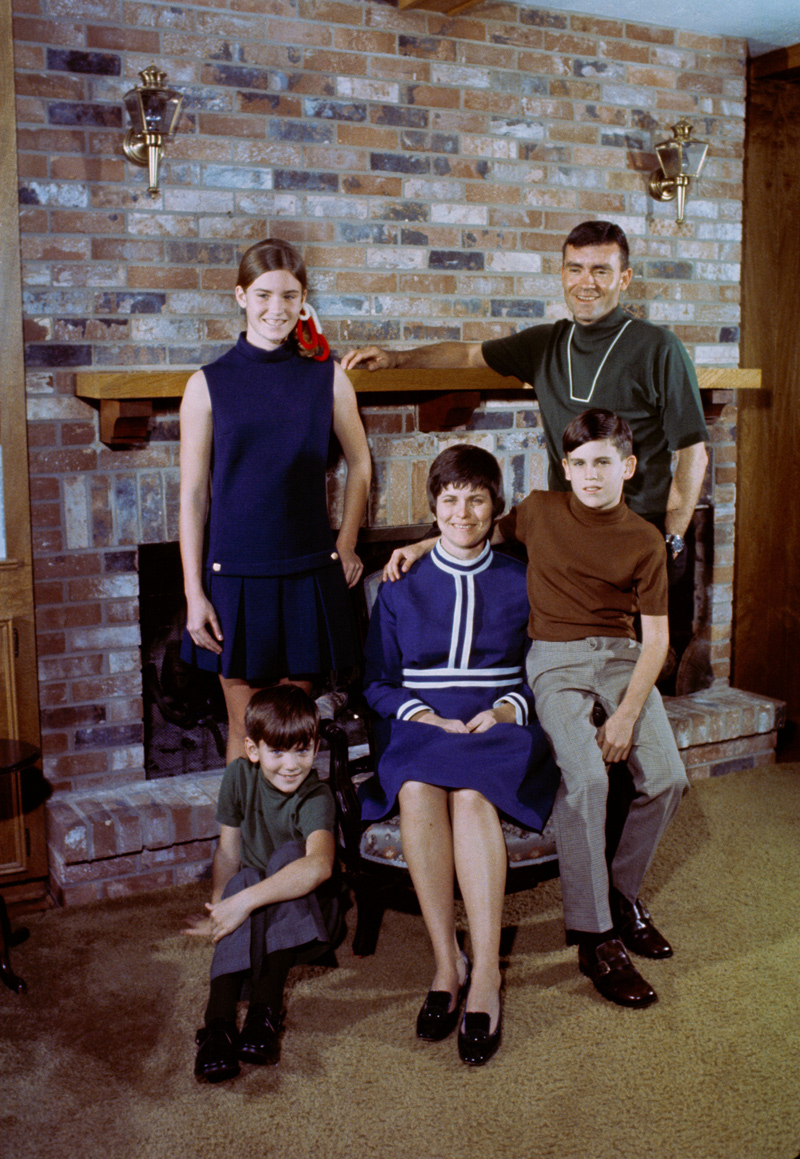 Portrait of astronaut and family