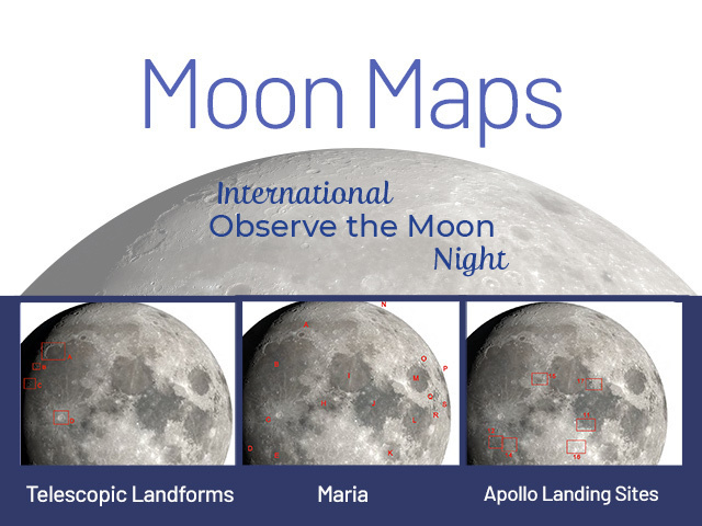 2025 Moon Maps for International Observe the Moon Night