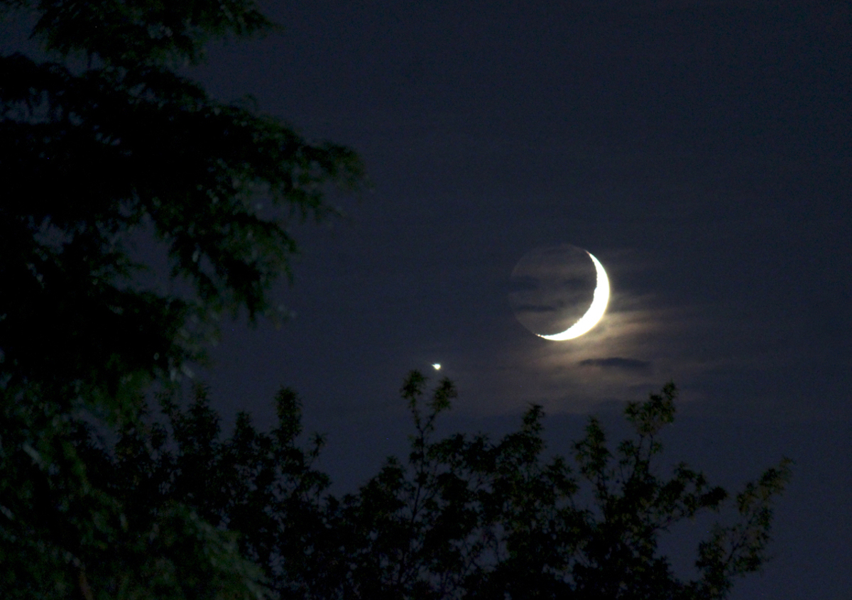 Crescent And Venus Moon Nasa Science