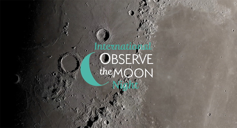 slide 3 - Screen shot of trailer video, showing title text against a lunar landscape.