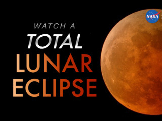 Watch the eclipse with NASA! NASA will be livestreaming the eclipse with experts commenting on each step of the process from 11 p.m. - 12 a.m. ET. ​