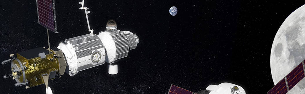 spacecraft near the moon