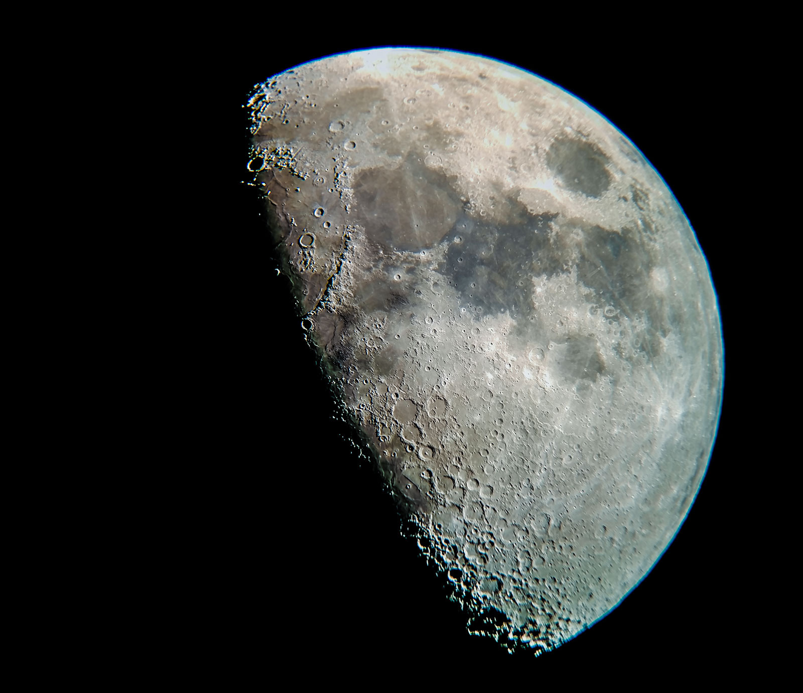 Detail shot of the Moon.